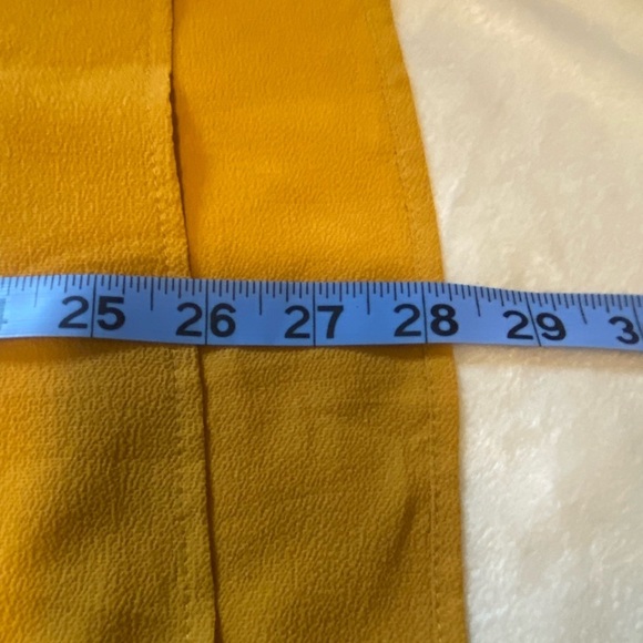 Spense Sz L Yellow Gold 3/4 Sleeve Relaxed Blouse - Picture 10 of 10